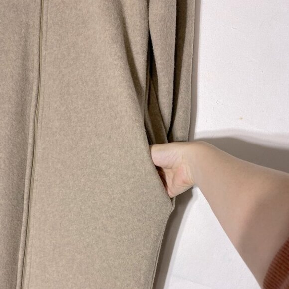 Vintage Kayanna Lingerie Beige Maxi Lgth Front Zip Fleece MockNeck Housecoat S - Picture 8 of 15